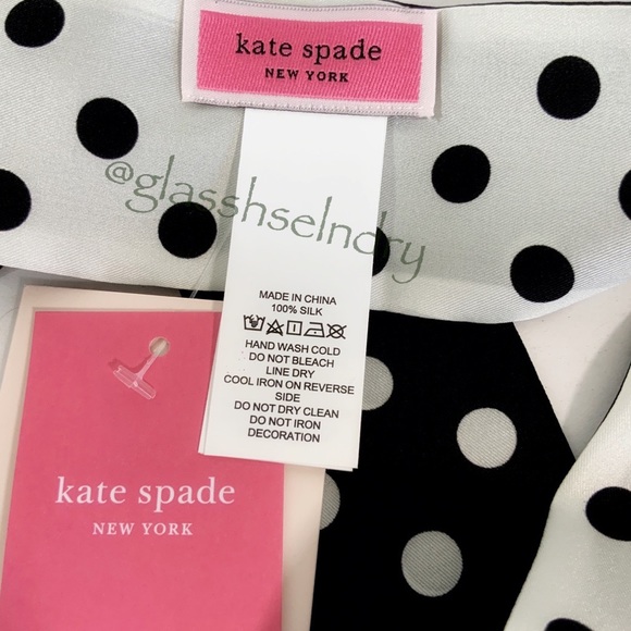 Kate Spade Lia Skinny Silk Tie - Picture 4 of 5